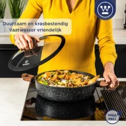 Westinghouse Hapjespan Inductie - Ø 32 Cm - Zwart Marmer - Speciale Editie - Met Deksel 14 Westinghouse Hapjespan Inductie - Ø 32 Cm - Zwart Marmer - Speciale Editie - Met Deksel -Woonkeuken Winkel 1200x1200 172