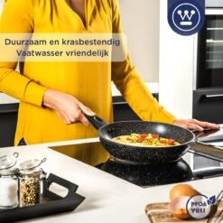 Westinghouse Koekenpan Inductie - Ø 24 Cm - Zwart Marmer - Geschikt Voor Alle Warmtebronnen 14 Westinghouse Koekenpan Inductie - Ø 24 Cm - Zwart Marmer - Geschikt Voor Alle Warmtebronnen -Woonkeuken Winkel 1200x1200 248