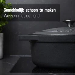 Gietijzeren Braadpan - Sudderpan Zwart Van Daumonet - Ovaal - Ø 29 Cm - 3 Liter - 100% PFAS & PFOA Vrij - Emaille - Geschikt Voor Alle Warmtebronnen - Elektrisch - Gas - Halogeen - Inductie - Keramisch - Vaatwasserbestendig 18 Gietijzeren Braadpan - Sudderpan Zwart Van Daumonet - Ovaal - Ø 29 Cm - 3 Liter - 100% PFAS & PFOA Vrij - Emaille - Geschikt Voor Alle Warmtebronnen - Elektrisch - Gas - Halogeen - Inductie - Keramisch - Vaatwasserbestendig -Woonkeuken Winkel 1200x1200 270