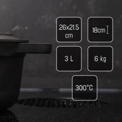 Gietijzeren Braadpan - Sudderpan Zwart Van Daumonet - Ovaal - Ø 29 Cm - 3 Liter - 100% PFAS & PFOA Vrij - Emaille - Geschikt Voor Alle Warmtebronnen - Elektrisch - Gas - Halogeen - Inductie - Keramisch - Vaatwasserbestendig 20 Gietijzeren Braadpan - Sudderpan Zwart Van Daumonet - Ovaal - Ø 29 Cm - 3 Liter - 100% PFAS & PFOA Vrij - Emaille - Geschikt Voor Alle Warmtebronnen - Elektrisch - Gas - Halogeen - Inductie - Keramisch - Vaatwasserbestendig -Woonkeuken Winkel 1200x1200 272