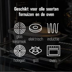 Gietijzeren Braadpan - Sudderpan Zwart Van Daumonet - Ovaal - Ø 29 Cm - 3 Liter - 100% PFAS & PFOA Vrij - Emaille - Geschikt Voor Alle Warmtebronnen - Elektrisch - Gas - Halogeen - Inductie - Keramisch - Vaatwasserbestendig 23 Gietijzeren Braadpan - Sudderpan Zwart Van Daumonet - Ovaal - Ø 29 Cm - 3 Liter - 100% PFAS & PFOA Vrij - Emaille - Geschikt Voor Alle Warmtebronnen - Elektrisch - Gas - Halogeen - Inductie - Keramisch - Vaatwasserbestendig -Woonkeuken Winkel 1200x1200 274