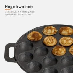 Ocina Poffertjespan – Combo Pack – 19 Poffertjes – Poffertjesmaker – Poffertjespan Inductie – Poffertjespan Electrisch – Gietijzeren Pan - Inclusief Doseerfles, Handvaten, 6x Poffertjesvorken En Invetkwast – Gratis Receptenboek 16 Ocina Poffertjespan – Combo Pack – 19 Poffertjes – Poffertjesmaker – Poffertjespan Inductie – Poffertjespan Electrisch – Gietijzeren Pan - Inclusief Doseerfles, Handvaten, 6x Poffertjesvorken En Invetkwast – Gratis Receptenboek -Woonkeuken Winkel 1200x1200 313