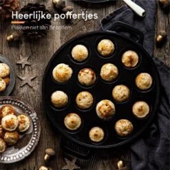 Ocina Poffertjespan – Combo Pack – 19 Poffertjes – Poffertjesmaker – Poffertjespan Inductie – Poffertjespan Electrisch – Gietijzeren Pan - Inclusief Doseerfles, Handvaten, 6x Poffertjesvorken En Invetkwast – Gratis Receptenboek 17 Ocina Poffertjespan – Combo Pack – 19 Poffertjes – Poffertjesmaker – Poffertjespan Inductie – Poffertjespan Electrisch – Gietijzeren Pan - Inclusief Doseerfles, Handvaten, 6x Poffertjesvorken En Invetkwast – Gratis Receptenboek -Woonkeuken Winkel 1200x1200 314