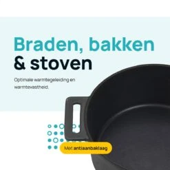 MOA Gietijzeren Braadpan - Inhoud 7,1 Liter - 29CM - Rond - Alle Warmtebronnen - Ook Voor Inductie - Gewicht 7,6 Kg - Zwart - MC29B 14 MOA Gietijzeren Braadpan - Inhoud 7,1 Liter - 29CM - Rond - Alle Warmtebronnen - Ook Voor Inductie - Gewicht 7,6 Kg - Zwart - MC29B -Woonkeuken Winkel 1200x1200 367