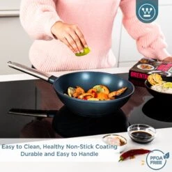 Westinghouse Performance Series - Wokpan Inductie - 28cm Luxe Wok Met Deksel - Blauw - Geschikt Voor Alle Warmtebronnen 16 Westinghouse Performance Series - Wokpan Inductie - 28cm Luxe Wok Met Deksel - Blauw - Geschikt Voor Alle Warmtebronnen -Woonkeuken Winkel 1200x1200 387