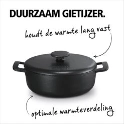 BRABANTIA THE DUTCH Gietijzeren Braadpan - Ø 28cm - MAT Zwart - Inductie 10 BRABANTIA THE DUTCH Gietijzeren Braadpan - Ø 28cm - MAT Zwart - Inductie -Woonkeuken Winkel 1200x1200 391