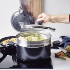 GreenPan Memphis Pannenset - 20-delig - Zwart - Inductie - PFAS-vrij 15 GreenPan Memphis Pannenset - 20-delig - Zwart - Inductie - PFAS-vrij -Woonkeuken Winkel 1200x1200 396