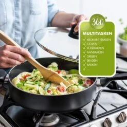 GreenPan Memphis Koekenpan 20cm - Zwart - Inductie - PFAS-vrij 21 GreenPan Memphis Koekenpan 20cm - Zwart - Inductie - PFAS-vrij -Woonkeuken Winkel 1200x1200 441