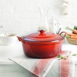 Le Creuset Braadpan Faitout Tradition Kersenrood - ø 24 Cm / 3 Liter 13 Le Creuset Braadpan Faitout Tradition Kersenrood - ø 24 Cm / 3 Liter -Woonkeuken Winkel 1200x1200 50