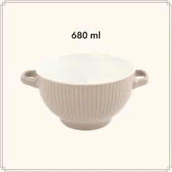 OTIX Soepkommen - Set Van 6 - Met Oor - Stapelbaar - Aardewerk - 680 Ml - 6 Kleuren -Woonkeuken Winkel 1200x1200 510