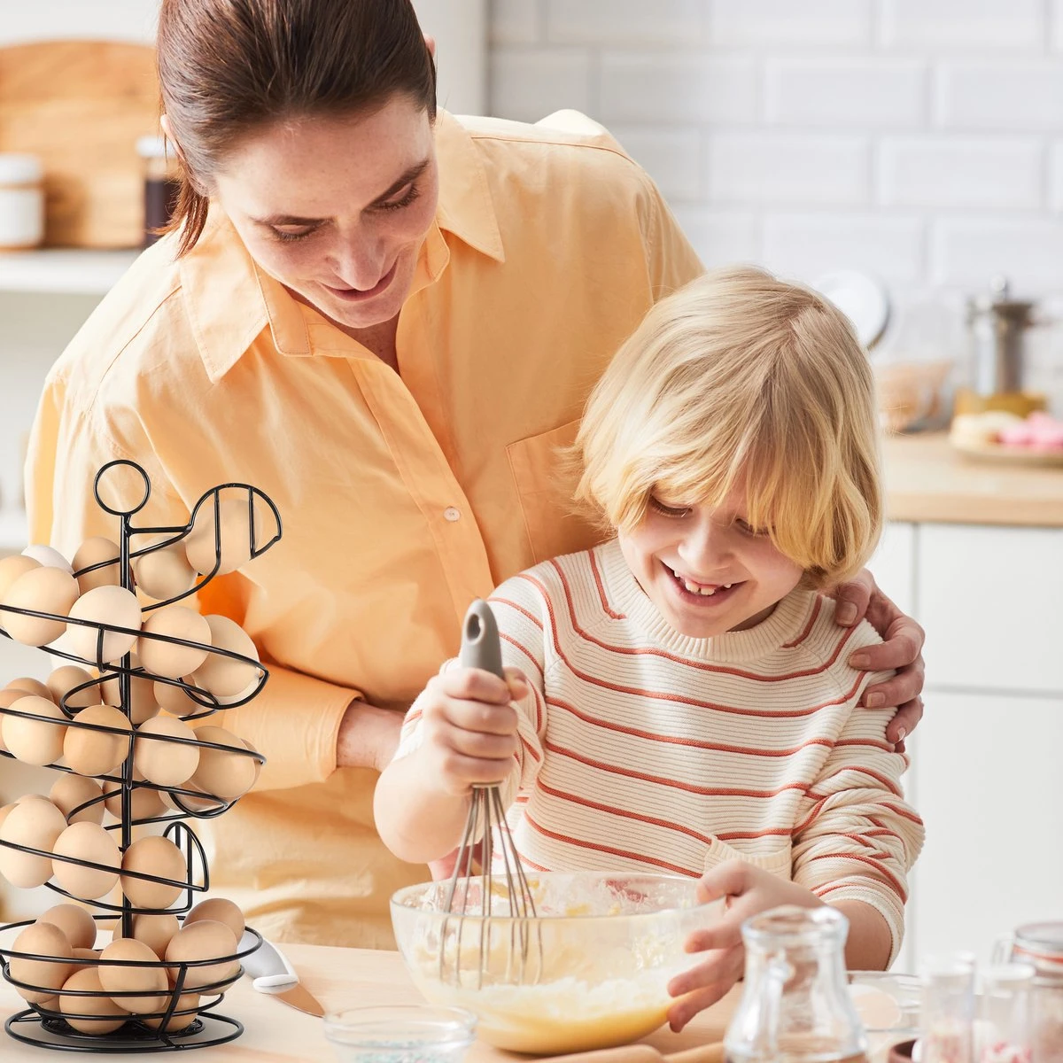 Eiermand – Eierrek – Eierhouder – Eieren – Zwart - Pasen - Tot 40 Eieren - BAULK® 8 Eiermand – Eierrek – Eierhouder – Eieren – Zwart - Pasen - Tot 40 Eieren - BAULK® - Afbeelding 6