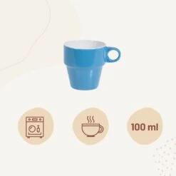 Orange85 Koffiekopjes - Met Houder - Set Van 6 - Gekleurd - 300 Ml - Keramiek -Woonkeuken Winkel 1200x1200 568