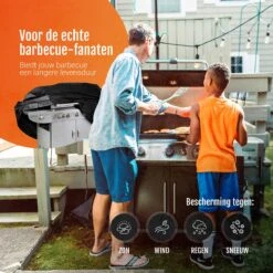 GrillX Barbecue Hoes - 145 X 61 X 117cm - BBQ Hoes Waterdicht - Beschermhoes Inclusief Trekkoord - BBQ Accesoires 11 GrillX Barbecue Hoes - 145 X 61 X 117cm - BBQ Hoes Waterdicht - Beschermhoes Inclusief Trekkoord - BBQ Accesoires -Woonkeuken Winkel 1200x1200 636