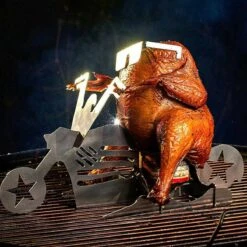 GrillX Beer Can Chicken Houder - Kiphouder Motorcycle - BBQ Accesoires - Bierkip - Barbeque Gereedschap - Chicken Sitter -Woonkeuken Winkel 1200x1200 681