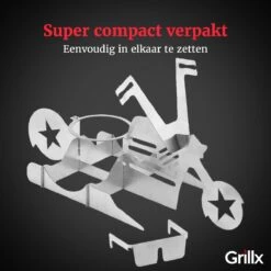 GrillX Beer Can Chicken Houder - Kiphouder Motorcycle - BBQ Accesoires - Bierkip - Barbeque Gereedschap - Chicken Sitter -Woonkeuken Winkel 1200x1200 683
