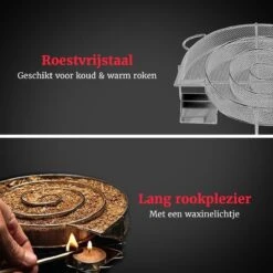 GrillX Cold Smoke Generator Met 1KG Appel Rookmot - 6 Liter - Smokerbox - RVS Rookbox - Rookgenerator - Koud Roken - BBQ Accesoires -Woonkeuken Winkel 1200x1200 694