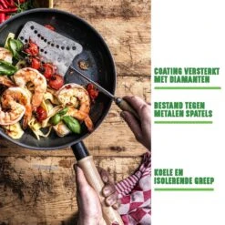 GreenChef Vintage Wokpan 28cm/3.7L - Zwart - Inductie - PFAS-vrij 17 GreenChef Vintage Wokpan 28cm/3.7L - Zwart - Inductie - PFAS-vrij -Woonkeuken Winkel 1200x1200 7