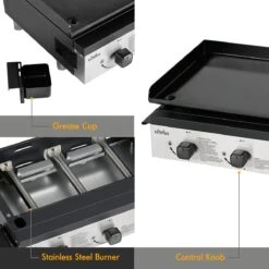 Bighorn Plancha Grill - Gasbarbecue – Tabletop – Draagbaar – 3 Branders -Woonkeuken Winkel 1200x1200 815
