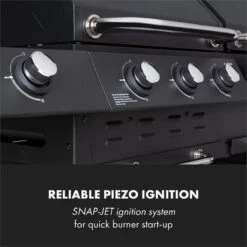 Klarstein Kingsville Double Barbecue - Houtskool- En Gasbarbecue - Smoker BBQ - Inclusief Deksels En Thermometer - Met 2 Roosters - Zwart -Woonkeuken Winkel 1200x1200 818