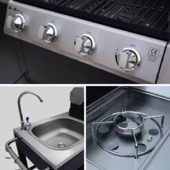 Alice's Garden Gas BBQ D'Artagnan - Zwart - 5 Branders - Buitenkeuken -Woonkeuken Winkel 1200x1200 824