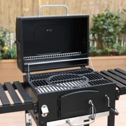 Alice's Garden Houtskool BBQ Bernard - Smoker - Verstelbare Houtskoolbak - Zwart -Woonkeuken Winkel 1200x1200 877