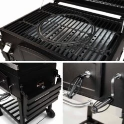 Alice's Garden Houtskool BBQ Bernard - Smoker - Verstelbare Houtskoolbak - Zwart -Woonkeuken Winkel 1200x1200 880