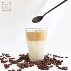 House Of Husk Latte Macchiato Lepels Set - Lange Theelepels - Koffielepels - Longdrinklepels - Sorbetlepels - Barlepel - RVS - 6 Stuks - 20CM - Zwart -Woonkeuken Winkel 1200x1200 897