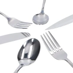 Deleca 12 Persoons Bestekset (72-delig) - Lepels, Messen, Vorken & Steakmessen - Vaatwasserbestendig - Zilver / RVS 19 Deleca 12 Persoons Bestekset (72-delig) - Lepels, Messen, Vorken & Steakmessen - Vaatwasserbestendig - Zilver / RVS -Woonkeuken Winkel 1200x1200 914