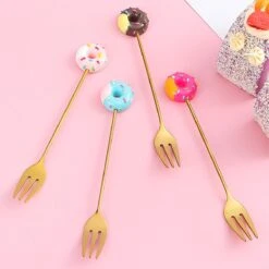 Gebaksvorkjes Donut Set Van 4 Taartvorkjes - Goud 12 Gebaksvorkjes Donut Set Van 4 Taartvorkjes - Goud -Woonkeuken Winkel 1200x1200 928