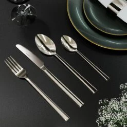 Nevana Bestekset - 24 Delig - 18/10 Edelstaal - Bestek - Lepels, Messen, Vorken 9 Nevana Bestekset - 24 Delig - 18/10 Edelstaal - Bestek - Lepels, Messen, Vorken -Woonkeuken Winkel 1200x1200 948