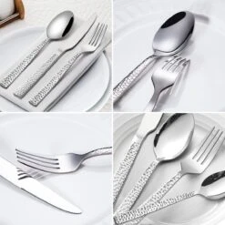Deleca 6 Persoons Bestekset Deluxe (30-delig) - Vorken, Lepels En Messen - Vaatwasserbestendig - Gehamerd - Zilver / RVS 16 Deleca 6 Persoons Bestekset Deluxe (30-delig) - Vorken, Lepels En Messen - Vaatwasserbestendig - Gehamerd - Zilver / RVS -Woonkeuken Winkel 1200x1200 959