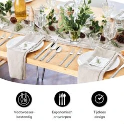 Deleca 6 Persoons Bestekset Deluxe (30-delig) - Vorken, Lepels En Messen - Vaatwasserbestendig - Gehamerd - Zilver / RVS 19 Deleca 6 Persoons Bestekset Deluxe (30-delig) - Vorken, Lepels En Messen - Vaatwasserbestendig - Gehamerd - Zilver / RVS -Woonkeuken Winkel 1200x1200 962