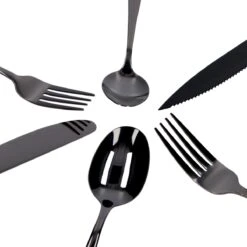 Deleca 6 Persoons Bestekset (36-delig) - Lepels, Messen, Vorken & Steakmessen - Vaatwasserbestendig - Zwart / RVS 17 Deleca 6 Persoons Bestekset (36-delig) - Lepels, Messen, Vorken & Steakmessen - Vaatwasserbestendig - Zwart / RVS -Woonkeuken Winkel 1200x1200 971