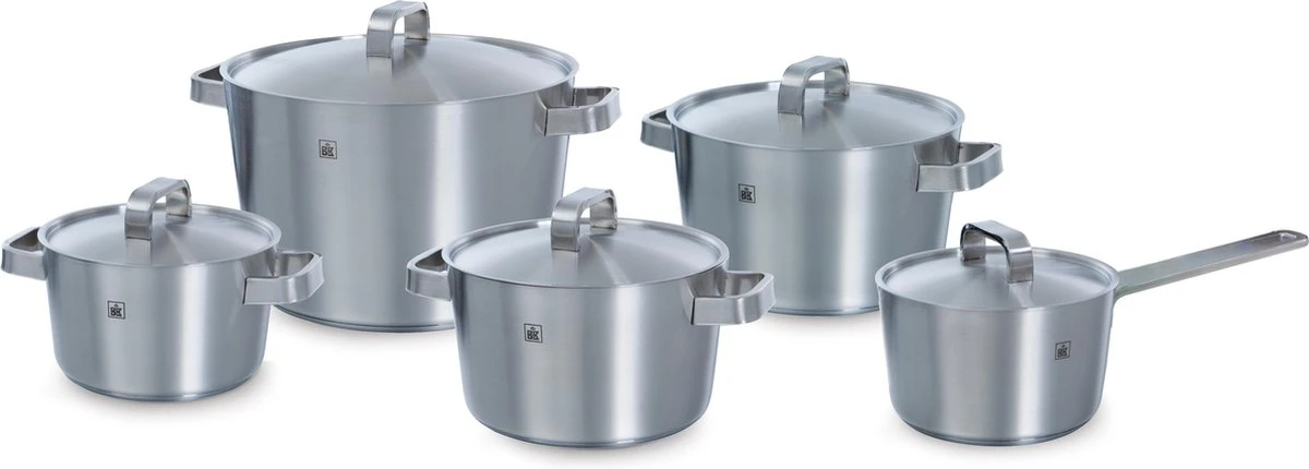 BK Conical+ Kookpannenset - 5-delig - RVS - Inductie 3 BK Conical+ Kookpannenset - 5-delig - RVS - Inductie