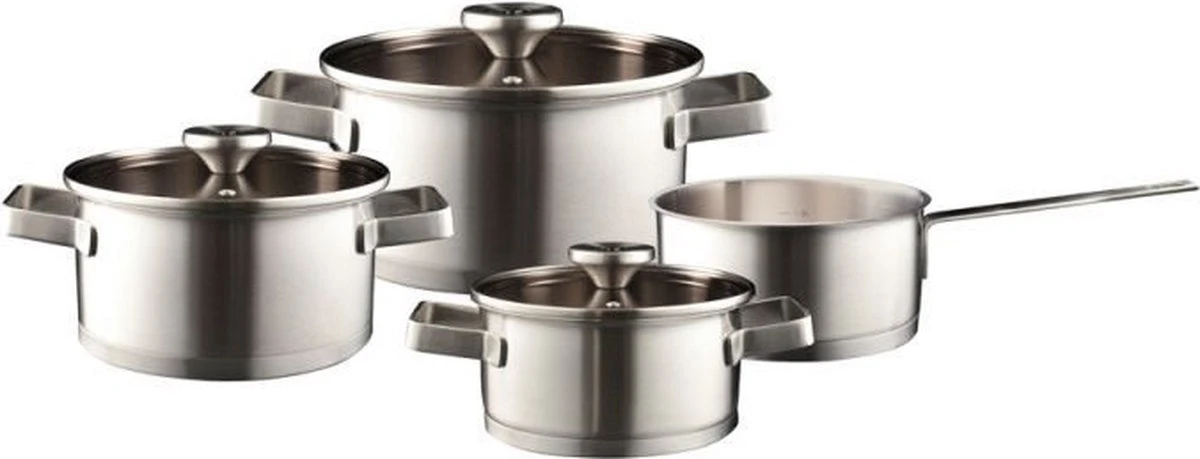 Herman Den Blijker 4-delige RVS Pannenset 8 Herman Den Blijker 4-delige RVS Pannenset - Afbeelding 6