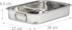Relaxdays Braadslede Met Rooster - Edelstaal - Ovenschaal - Braadpan - Braadslee - Zilver - L 15 Relaxdays Braadslede Met Rooster - Edelstaal - Ovenschaal - Braadpan - Braadslee - Zilver - L -Woonkeuken Winkel 1200x501