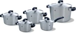 BK Conical Cool Pannenset - 5-delig - RVS - Geschikt Voor Alle Warmtebronnen -Woonkeuken Winkel 1200x525