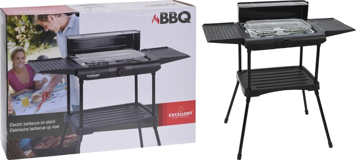 Excellent Electrics Elektrische Barbecue - Grilloppervlak (LxB) 36x24 Cm - 2000W - Zwart 11 Excellent Electrics Elektrische Barbecue - Grilloppervlak (LxB) 36x24 Cm - 2000W - Zwart - Afbeelding 9