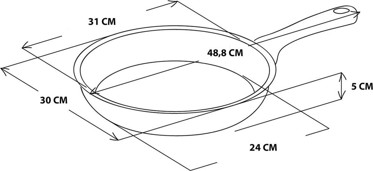 GreenPan Memphis Koekenpan 30cm - Zwart - Inductie - PFAS-vrij 4 GreenPan Memphis Koekenpan 30cm - Zwart - Inductie - PFAS-vrij - Afbeelding 2