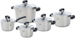BK Conical Cool Pannenset - 5-delig - RVS - Geschikt Voor Alle Warmtebronnen -Woonkeuken Winkel 1200x608
