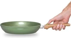 Just Vegan Koekenpan ECO Met Afneembaar Handvat 20 Cm Aluminium Groen -Woonkeuken Winkel 1200x646