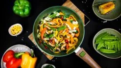 Just Vegan Koekenpan ECO Met Afneembaar Handvat 20 Cm Aluminium Groen -Woonkeuken Winkel 1200x673