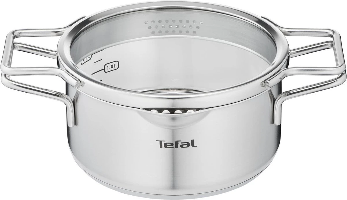 Tefal Nordica Pannenset 4 Delig - Steelpan Ø16 Cm & Kookpan Ø 18 + Ø 20 + Ø 24 Cm 7 Tefal Nordica Pannenset 4 Delig - Steelpan Ø16 Cm & Kookpan Ø 18 + Ø 20 + Ø 24 Cm - Afbeelding 5