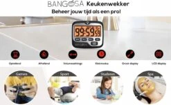 BanGosa® Magnetisch Digitale Kookwekker - Timer - RVS - Keukenwekker Digitaal - Digitale Keuken Timer - Stopwatch Met Magneet -Woonkeuken Winkel 1200x739 3
