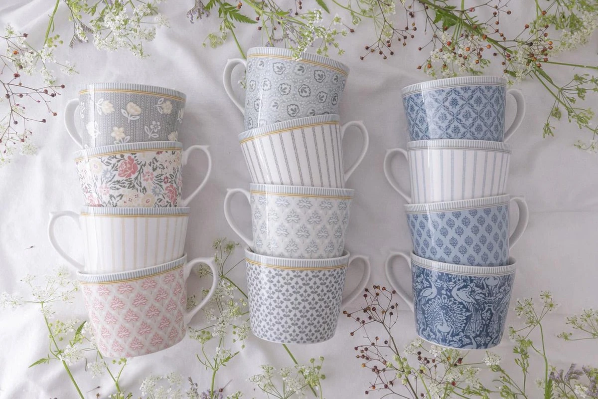 Laura Ashley Giftset 2 Bekers Assorti Bloem 30 Cl. 5 Laura Ashley Giftset 2 Bekers Assorti Bloem 30 Cl. - Afbeelding 3