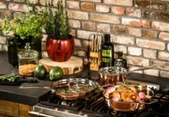 Koekenpan Ø26cm Met Deksel - Inductie - Koper - DUCQ -Woonkeuken Winkel 1200x832