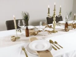 LeRijn® Serviesset Deventer 6 Persoons - 18 Delig - Licht Crème Wit Met Gouden Rand En Motief - Dinerborden - Soepborden - Dessertborden - Borden Servies - Bordenset -Woonkeuken Winkel 1200x899 12