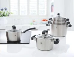 BK Conical Cool Pannenset - 5-delig - RVS - Geschikt Voor Alle Warmtebronnen -Woonkeuken Winkel 1200x929
