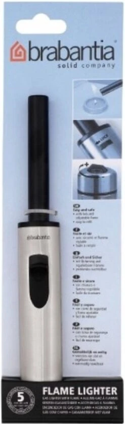 Brabantia Gasaansteker - Met Vlam - Matt Steel 5 Brabantia Gasaansteker - Met Vlam - Matt Steel -Woonkeuken Winkel 355x1200