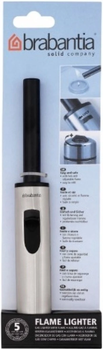 Brabantia Gasaansteker - Met Vlam - Matt Steel 4 Brabantia Gasaansteker - Met Vlam - Matt Steel - Afbeelding 2